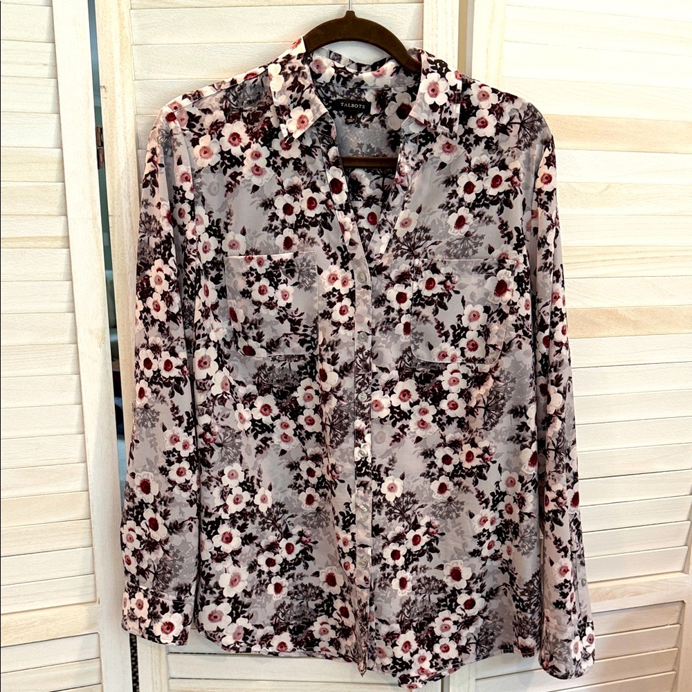 Talbot’s floral blouse